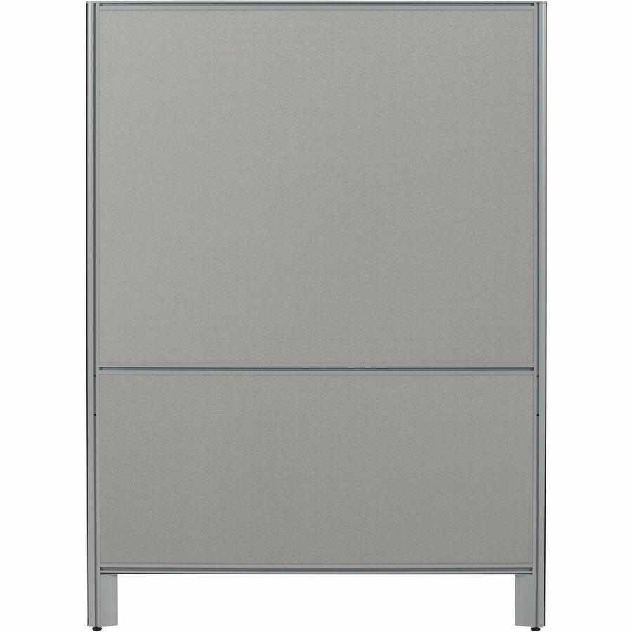Offices To Go OTG | 60" Panel - Fabric Top and Bottom - 60" (1524 mm) Width x 66" (1676.40 mm) Height x 1.30" (33.02 mm) Depth - Black Aluminum Frame - Fabric - Medium Taupe