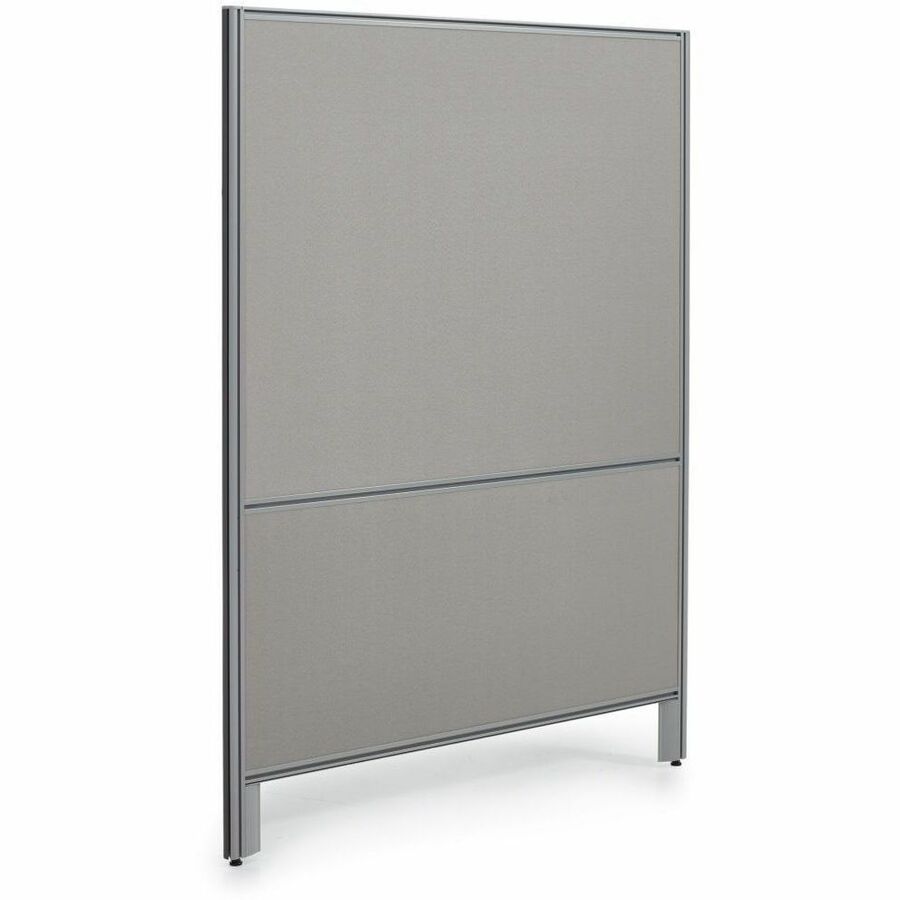 Offices To Go OTG | 60" Panel - Fabric Top and Bottom - 60" (1524 mm) Width x 66" (1676.40 mm) Height x 1.30" (33.02 mm) Depth - Black Aluminum Frame - Fabric - Lola Blue Mist