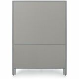 Offices To Go OTG | 60" Panel - Fabric Top and Bottom - 60" (1524 mm) Width x 66" (1676.40 mm) Height x 1.30" (33.02 mm) Depth - Black Aluminum Frame - Fabric - Lola Black