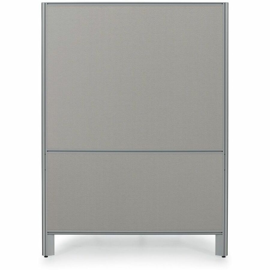 Offices To Go OTG | 60" Panel - Fabric Top and Bottom - 60" (1524 mm) Width x 66" (1676.40 mm) Height x 1.30" (33.02 mm) Depth - Black Aluminum Frame - Fabric - Lola Black