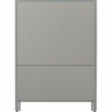 Offices To Go OTG | 36" Panel - Fabric Top and Bottom - 36" (914.40 mm) Width x 66" (1676.40 mm) Height x 1.30" (33.02 mm) Depth - Black Aluminum Frame - Fabric - Tungsten, Lola Blue Mist