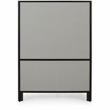 Offices To Go OTG | 48" Panel - Fabric Top and Bottom - 48" (1219.20 mm) Width x 66" (1676.40 mm) Height x 1.30" (33.02 mm) Depth - Black Aluminum Frame - Fabric - Lola Blue Mist