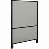 Offices To Go OTG | 36" Panel - Fabric Top and Bottom - 36" (914.40 mm) Width x 66" (1676.40 mm) Height x 1.30" (33.02 mm) Depth - Black Aluminum Frame - Fabric - Medium Taupe