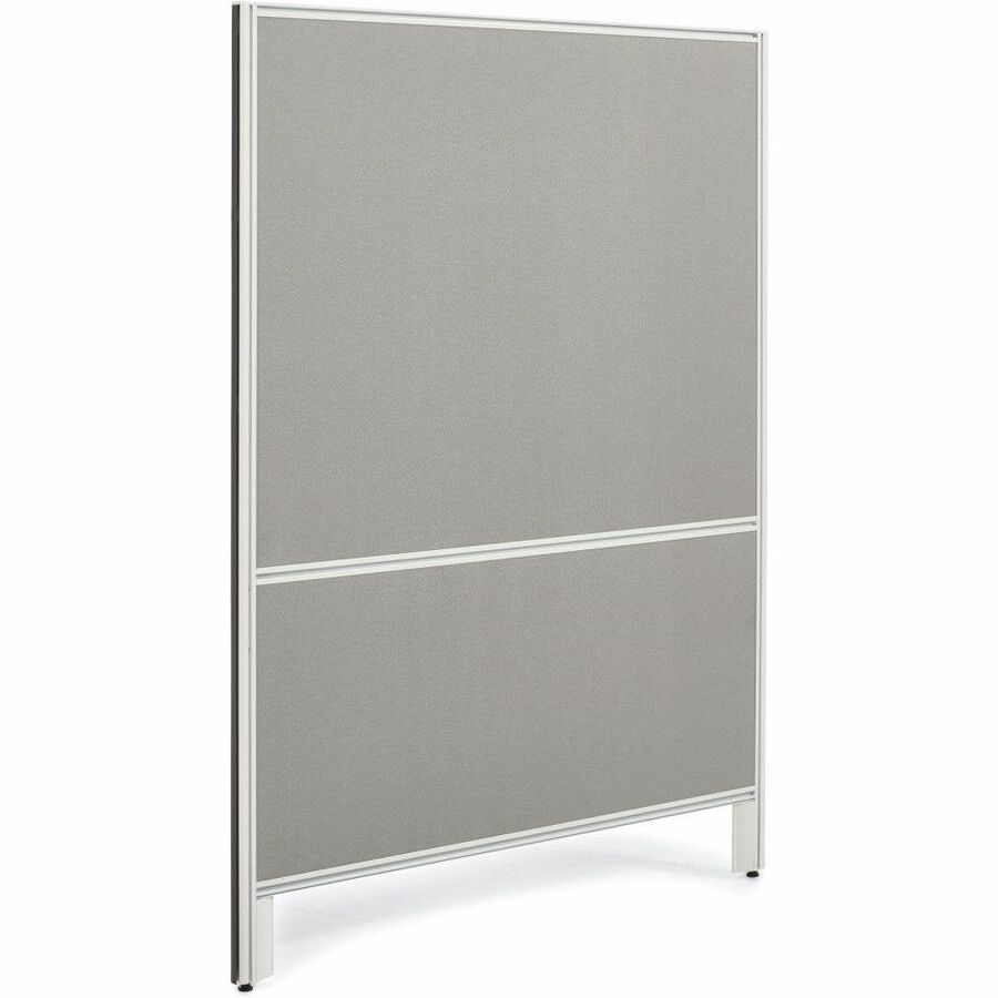 Offices To Go OTG | 36" Panel - Fabric Top and Bottom - 36" (914.40 mm) Width x 66" (1676.40 mm) Height x 1.30" (33.02 mm) Depth - Black Aluminum Frame - Fabric - Tungsten, Lola Caramel Cream