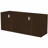 HDL Innovations Credenza - 29" (736.60 mm) Height x 71" (1803.40 mm) Width x 21.8" (552.45 mm) Depth - 4 Door(s) - 2 Shelve(s) - 2 Adjustable Shelf(ves) - Band Edge - Material: Laminate - Finish: Evening Zen, Laminate - Lockable, Leveler, Self-closing Hin