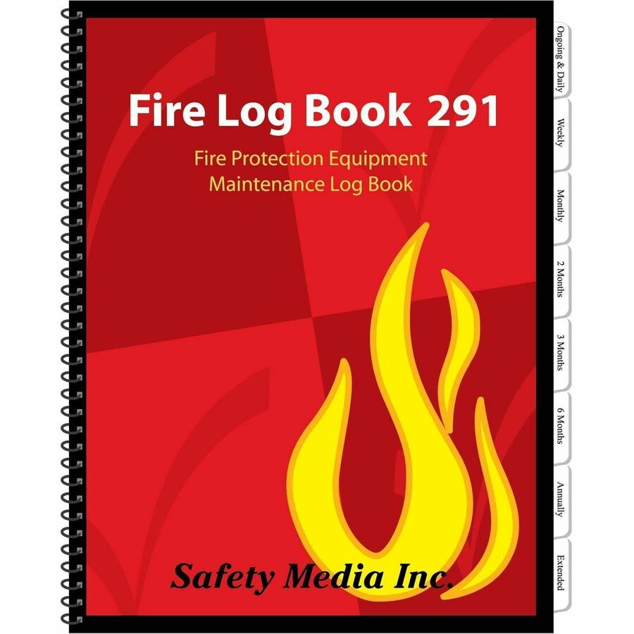 Safety Media Fire Log Book 291 - Canadian Edition - Spiral Bound - Letter - 8 1/2" (21.6 cm) x 11" (27.9 cm) Sheet Size - Paper - 1 Each