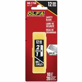 Olfa SKB-7 SK-7 Replacement Blade with 90� Slim Edge, Pack of 10, Long Lasting, Heavy Duty, Double-edged - Carbon Steel