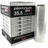 Malpack Platinum Max Hand Wrap, Clear, 17.7" x1476', 80 Gauge - Puncture Resistant, Tear Resistant - Clear - 4 / Carton