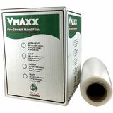 Malpack V-Maxx Pre-Stretch Hand Film, 18" x 1,476' - Puncture Resistant - Clear - 4 / Carton