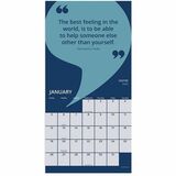 TF Publishing 2026 Inspire Mini Calendar - Mini - Monthly - 12 Month - January 2026 to December 2026 - 7" (177.80 mm) x 7" (177.80 mm) Sheet Size - Wall Mount - Multi - Paper