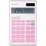 Sharp Twin Power 12-digit Display - 4-Key Memory, Dual Power, 3-digit Comma, Double Zero, Plastic Key, Durable, Angled Display - 1 Line(s) - 12 Digits - LCD - Battery/Solar Powered - 6.1" (154.94 mm) Height x 3.8" (96.01 mm) Width x 0.9" (23.88 mm) Depth 