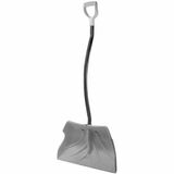 Storex Eclipse 24-inch Snow Shovel, Grey/Black - Gray, Black - 3.48 lb (1578.50 g) - Lightweight, Ergonomic Design - 1 Each