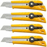 Olfa Classic Heavy Duty Ratchet-Lock Utility Knife, 4-Pack