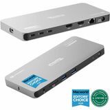 Image of Plugable Thunderbolt 4 Dock for Quad Monitors 100W, Thunderbolt Docking Station