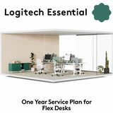 Logitech 994-000339 Services Logitech Essential For Flex Desks   One Year Service Plan   Easy Remote Management Of Flex Desks And 994000339 5099206126329