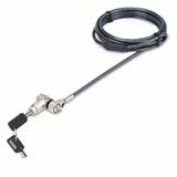 StarTech.com 3-in-1 Universal Laptop Lock 6.6ft, Master Keyed Locking Cable, Security Cable, Compatible w/Noble Wedge®/Nano/K-Slot - 3-in-1 universal laptop lock compatible w/Noble Wedge®/K-Slot/Nano security slots - Master key on demand - Adjustable lock tip; Cut-resistant steel cable 6.6ft long - 360 Deg. lock head rotation/90 Deg. pivot - Up to 135lb pull force