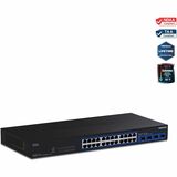 Image of TRENDnet 28-Port Multi-Gig Switch, TEG-S50284, 24 2.5Gb RJ45 Ports, 4 x 10G SFP+ Ports, NDAA TAA Compliant, Lifetime Protection, 200Gbps Switch Capacity, Rack Mount Ready, Black for TRENDnet  TEG-S50284