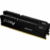 Kingston FURY Beast RAM Module - For Motherboard - 32 GB (2 x 16GB) - DDR5-6000/PC5-48000 DDR5 SDRAM - 6000 MHz Single-rank Memory - CL36 - 1.35 V - Non-ECC - Unbuffered - 288-pin - DIMM