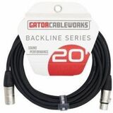 Gator Cases 20 Foot XLR Microphone Cable - 20 ft XLR Audio Cable for Microphone - First End: 1 x...