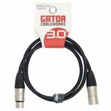 Gator Cases 3 Foot XLR Microphone Cable - 3 ft XLR Audio Cable for Microphone - First End: 1 x XLR...