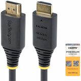 StarTech 3ft (0.9m) Premium Certified High Speed HDMI Cable, 4K 60Hz/1440p 144Hz, 18Gbps, UHD HDMI 2.0 Cord, TPE Jacket