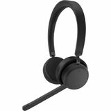 Lenovo Wireless Stereo Headset - Stereo - Wireless - Bluetooth - 98.4 ft (30 m) - 32 Ohm - 20 Hz to 20 kHz - On-ear, Over-the-head - Binaural - Circumaural - 4.3 ft (1.30 m) Cable - Noise Canceling - Black