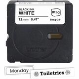 Brother P-touch BTAG-231 Black on White Label Tape