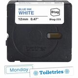 Brother P-touch BTAG-233 Blue on White Label Tape