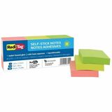 Redi-Tag Self-Stick Notes, 1.5" x 2" , Assorted Neon Colors, 1,200/Pack
