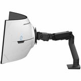 Ergotron Mounting Arm for Monitor, Curved Screen Display - Black