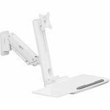 Mount-It! MedHub Wall Mount for Workstation, Monitor, Keyboard, Mouse, Scanner - Matte White