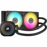 Corsair iCUE LINK TITAN 240 RX RGB AIO Liquid CPU Cooler - 4.72" (120 mm) Maximum Fan Diameter - 2 x Fan(s) - 73.50 CFM (124.88mÂ³/h) Maximum Airflow - 2100 rpm - Liquid Cooler Cooler - Magnetic Dome Bearing - Compatible Intel Socket: Socket LGA-1851, LGA-1700 - Compatible AMD Socket: AM5, AM4 - ARGB LED - Black - Aluminum Radiator - CPU, PC, Processor