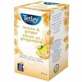 Tata Lemon & Ginger Tea Herbal Tea Tea Bag - Herbal Tea - 25 Teabag - Caffeine-free - 25 / Box