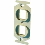 Ortronics TracJack 106-Type Frame, Two-Port, Electrical Ivory - 2 x Total Number of Socket(s) -...