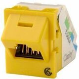 Ortronics Clarity 6 Angled TracJack, T568A/B, 45 degree, Red - 1 x RJ-45 Network - Female - Red...