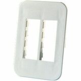 Ortronics Tracjack Furniture Plate Herman Miller, BASELINE, Six-Port, Fog White - 6 x Socket(s) -...