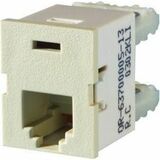 Ortronics TracJack USOC six-position RJ25C, Electrical Ivory - 1 x RJ-25 Network Female - Electric...