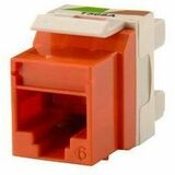 Ortronics TechChoice 6 Keystone jack, Orange, 25pack - 25 / Pack - 1 x RJ-45 Network Female -...