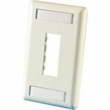 Ortronics Tracjack Faceplate, Two-Port (Single Gang), Plastic - 2 x Total Number of Socket(s) -...