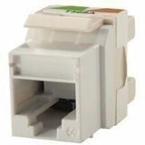 Ortronics Category 5e Keystone jack, Cloud White - 25 / Pack - 1 x RJ-45 Keystone - Female - White...