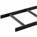 Ortronics Telco Style Tubular Runway- 24 in - Black- 9 ft - 8 1/2 in - Cable Ladder - Black - Steel...