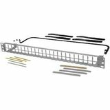 Ortronics High Density HDJ 48 Port Unloaded Flat Patch Panel 1RU White - 48 Port(s) - 1U High -...