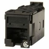 Ortronics Clarity High Density Jack (HDJ) CAT5E, T568A/B, Black - 1 Pack - 1 x RJ-45 Network -...