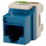 Ortronics Category 5e Keystone jack, Blue - 25 / Pack - 1 x RJ-45 Keystone - Female - Blue (KS5E-36)