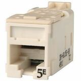 Ortronics Clarity High Density Jack (HDJ) CAT5E, T568A/B, White - 1 Pack - 1 x RJ-45 Network -...