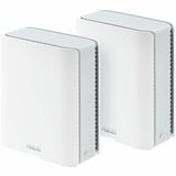 Asus ZenWiFi BT6 BT6(W-2-PK) Wi-Fi 7 IEEE 802.11 a/b/g/n/ac/ax/be Ethernet Wireless Router - Tri Band - 2.40 GHz ISM Band - 6 GHz UNII Band - 7 x Antenna(7 x Internal) - 1.18 GB/s Wireless Speed - 3 x Network Port - 1 x Broadband Port - USB - 2.5 Gigabit Ethernet - VPN Supported
