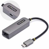 StarTech.com 2.5GbE USB-C to Ethernet Adapter, 100W PD Pass-Through, NBASE-T NIC, USB 3.0 Type-C 2.5/1G Multi Speed Network, USB 3.1 RJ45 - 2.5GbE USB-C to Ethernet Adapter securely connect to networks over CAT5e/RJ45/LAN; 100W PD Pass-Through; NBASE-T NIC; 10/100Mbps/1G/2.5G; Auto-Negotiation for max bandwidth; Works w/USB 3.0/3.1 Type-C/TB MacBook Pro/Mac Pro/Surface Book/iPhone 15/up