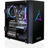 CLX SET TGMSETRTU4B01BM Gaming Desktop Computer - AMD Ryzen 7 9800X3D - 32 GB - 4 TB HDD - 1 TB SSD - Mid-tower - Black