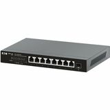 Image of Eaton Tripp Lite Series 8-Port 2.5 Gbps Desktop Gigabit Ethernet Unmanaged Switch with PoE+ Pass-Through, 100W, Metal Enclosure, TAA for Tripp Lite series  NG8POE-M2
