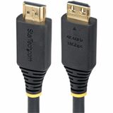 StarTech.com 10ft (3m) High Speed HDMI Cable with Gripping Connectors, 4K 60Hz/1440p 144Hz, 18Gbps, UHD HDMI 2.0 Cord, TPE Jacket - High Speed HDMI Cable w/gripping connectors to minimize accidental disconnection; Supports 4K 60Hz w/HDR10/HDCP/ARC; Connec